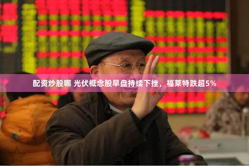 配资炒股哪 光伏概念股早盘持续下挫，福莱特跌超5%
